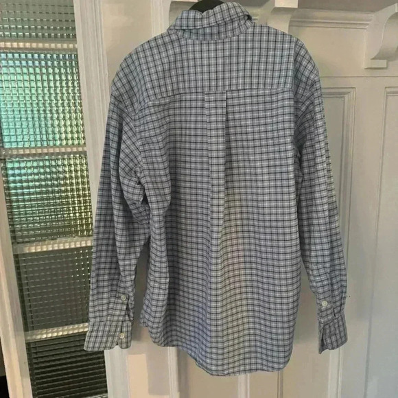 NWOT Ralph Lauren boys blue plaid button down shirt size medium - Picture 5 of 9